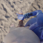 Summer Widowmaker giving a handjob