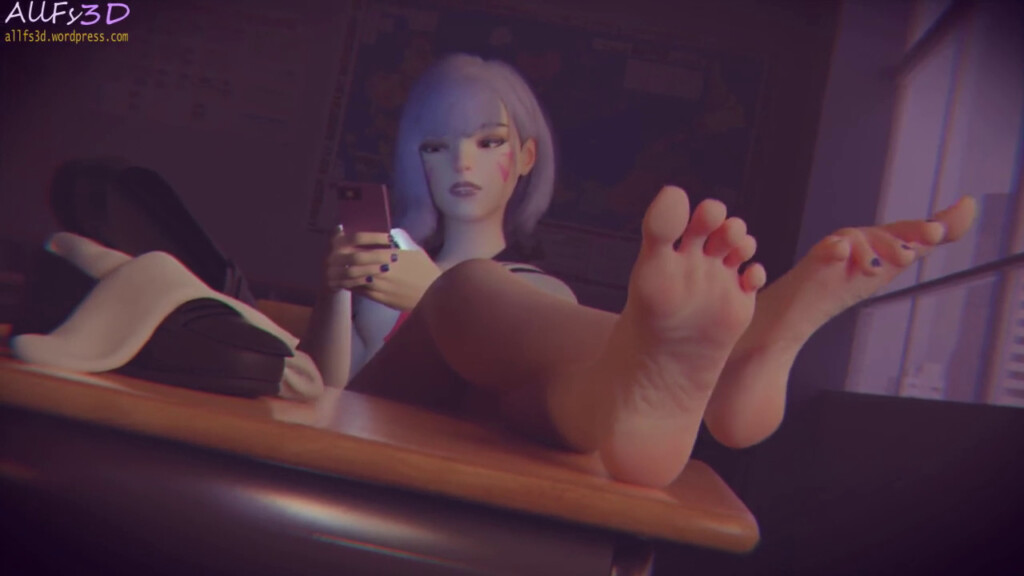 D.va gets her feet licked