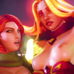 Lina gets fingered by Lyralei, the Windranger