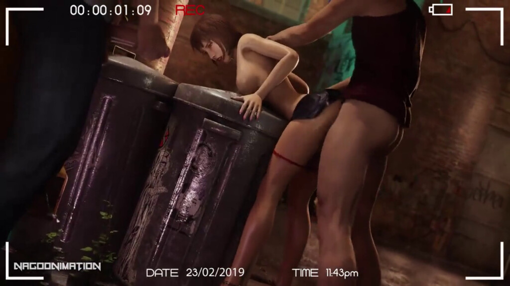 Saeko Mukoda fucked in the alley