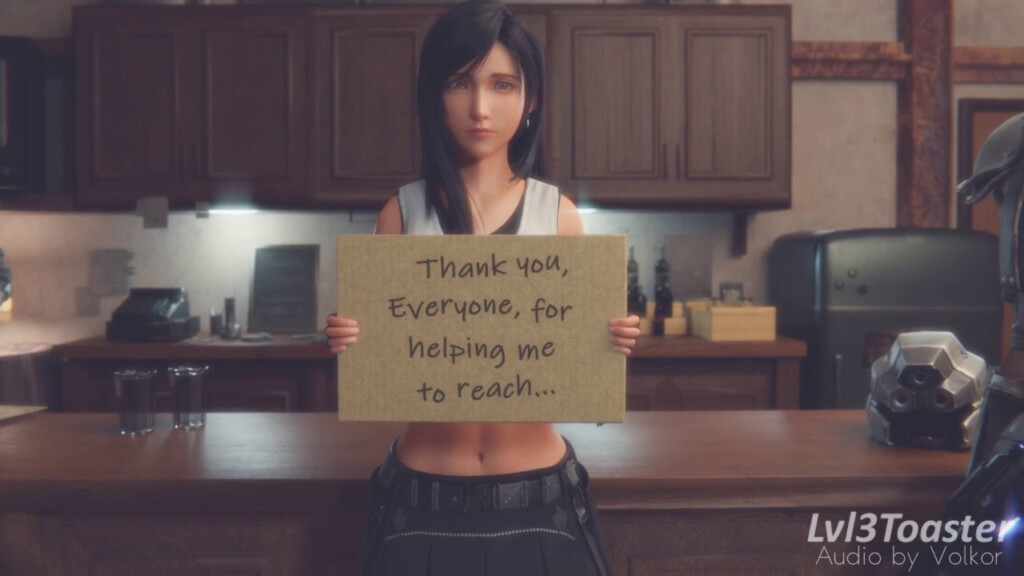 Tifa Lockhart getting 100,000 Followers