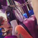 Widowmaker gets fucked and her tits sucked