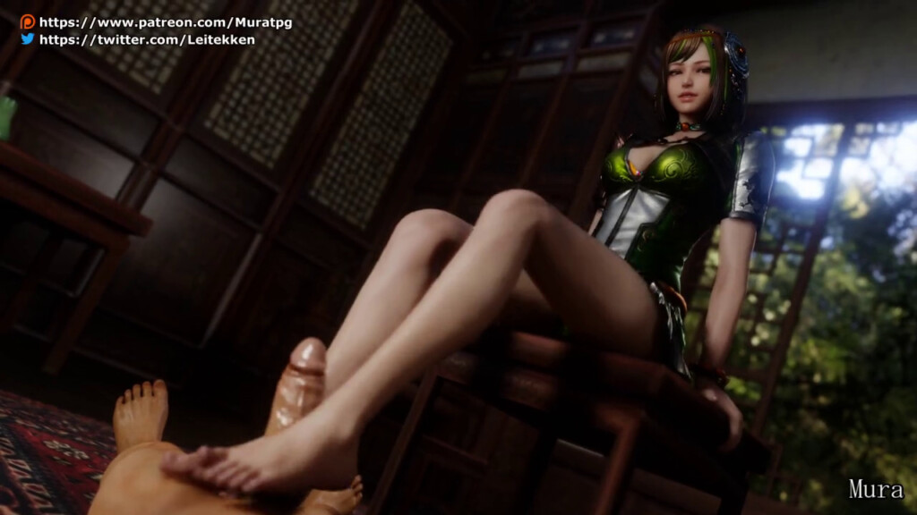 Bao Sanniang giving a footjob