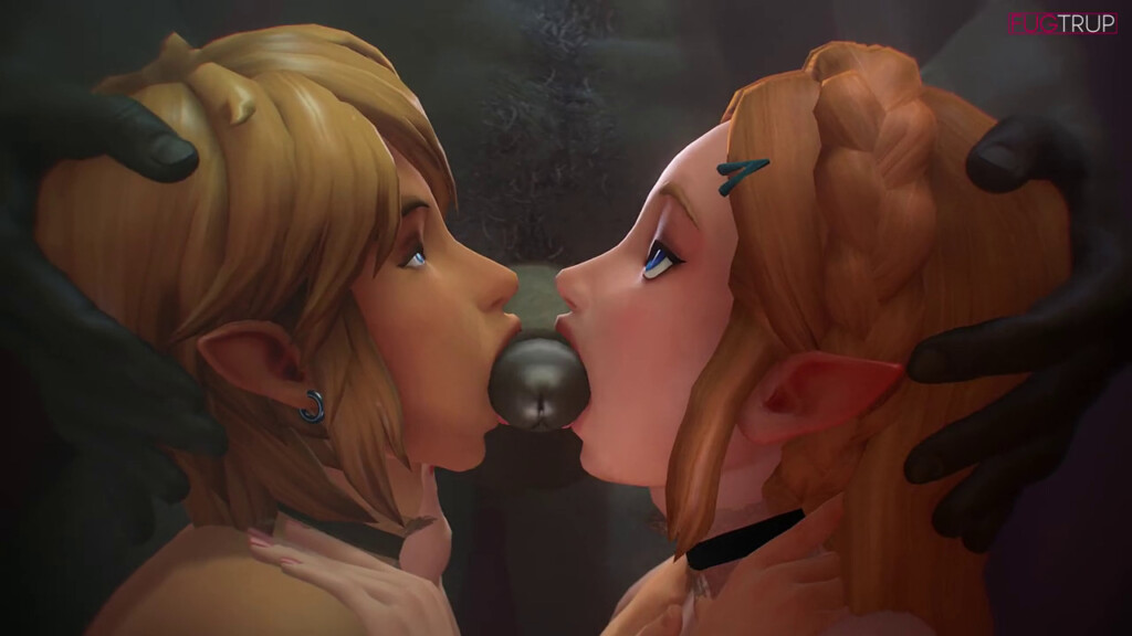 Link and Zelda sharing Ganon Cock