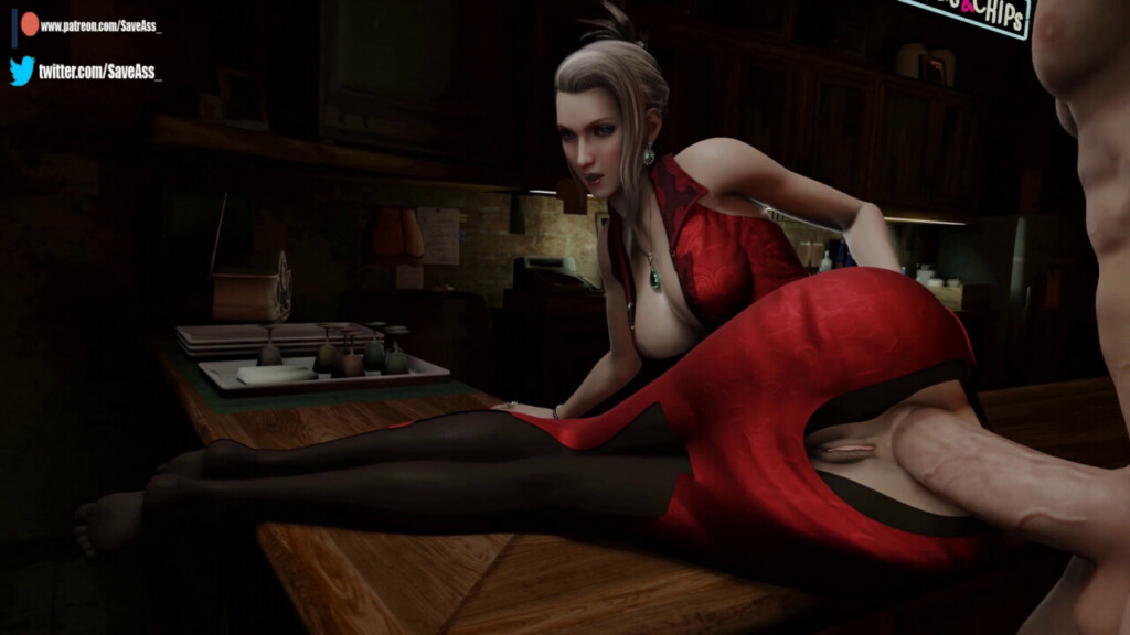 Scarlet gets fucked on the table