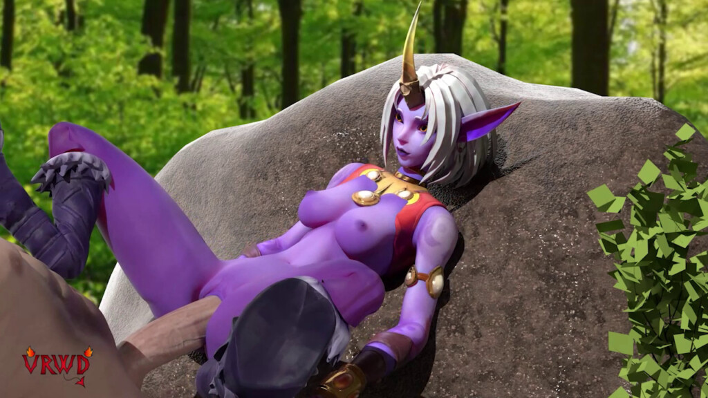 Soraka gets fucked outdoor