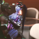 Widowmaker riding Lucio