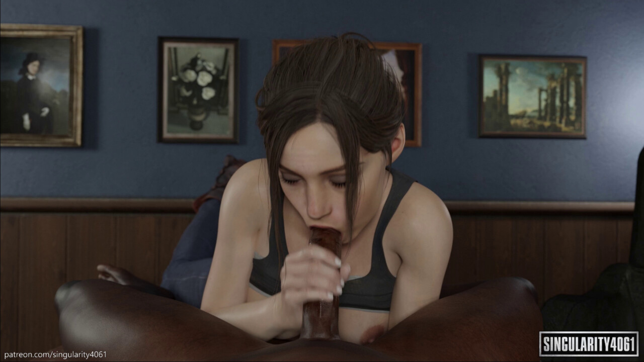 Claire Redfield Bbc Blowjob Pov
