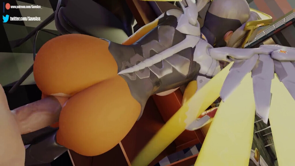 Mercy bent over and fucked