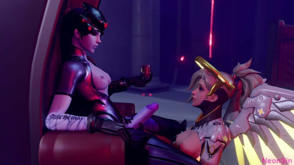 Futa Widowmaker fucking Mercy Taker POV
