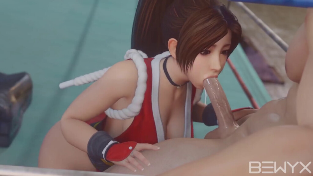 Mai Shiranui after training blowjob
