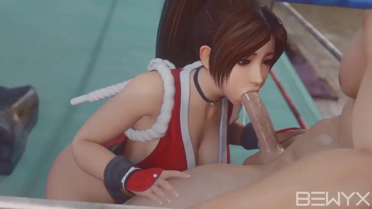 Mai Shiranui after training blowjob