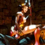 Mercy Riding a Werewolf