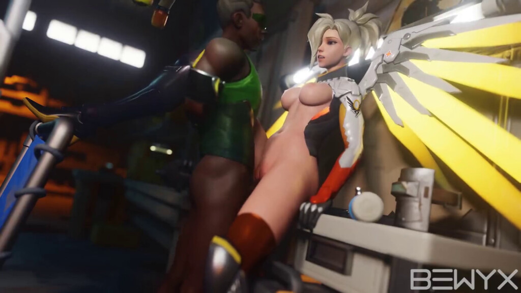 Mercy fucked in the Garage