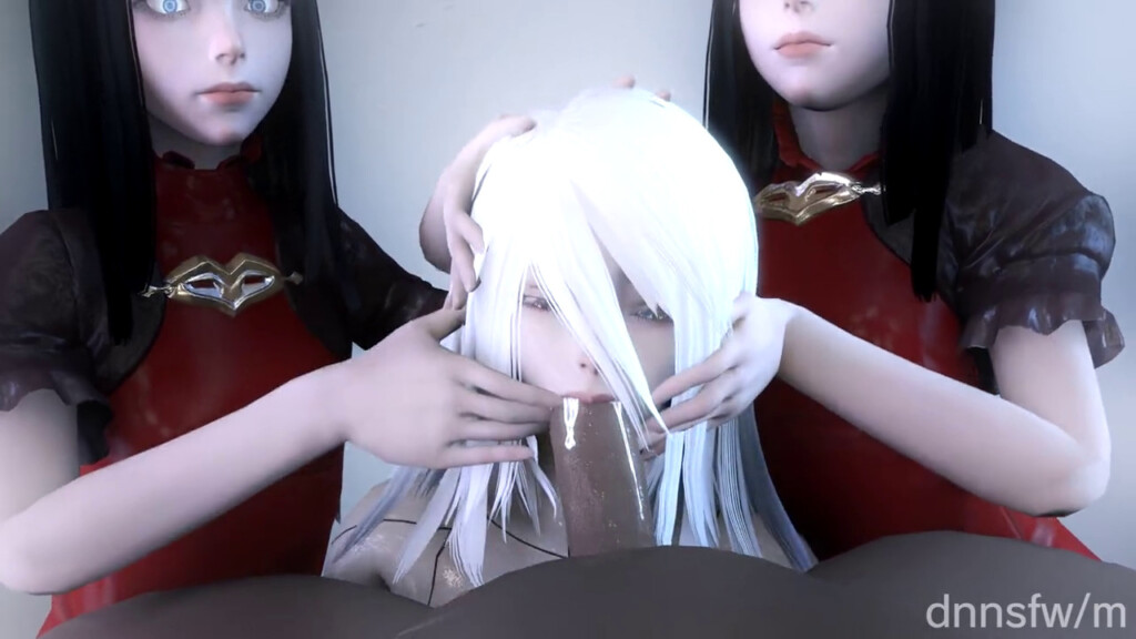 The Red Girls helps A2 in sucking