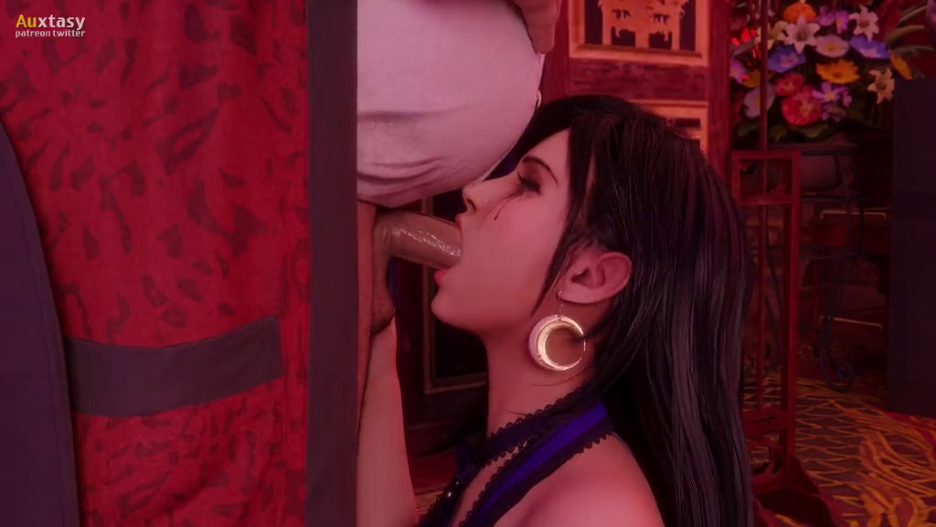 Tifa Lockhart sucking Don Corneo