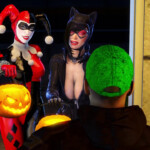 Harley Quinn & Catwoman Trick or treat