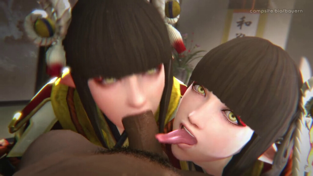Hinoa and Minoto sharing a bbc