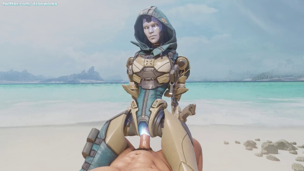 Robot Ash fucking at the beach