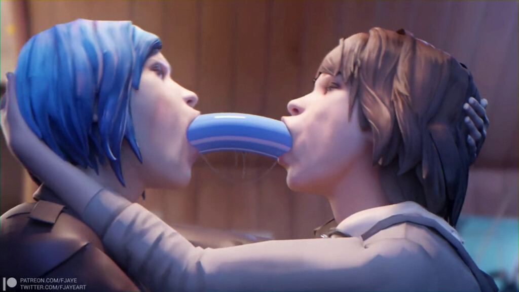 Chloe and Max deepthroating dildo