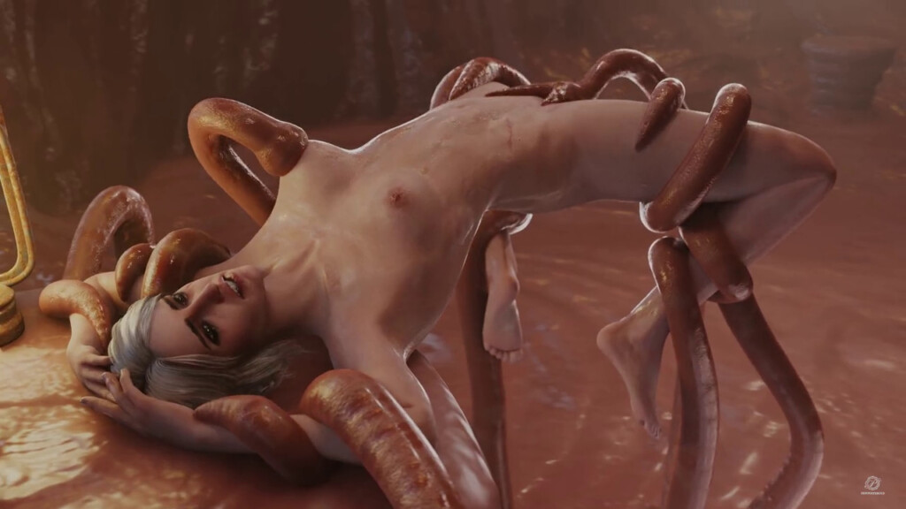 Ciri gets fucked by tentacles