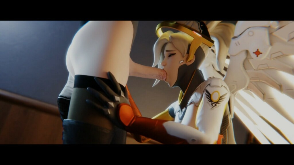 Mercy sucking Futa 2B