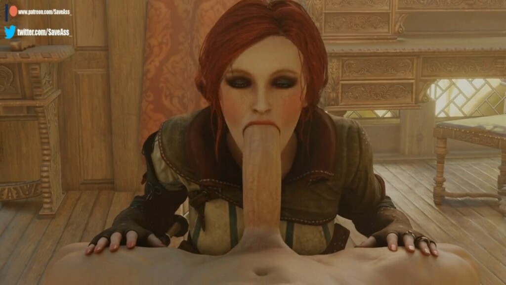 Triss cock sucking
