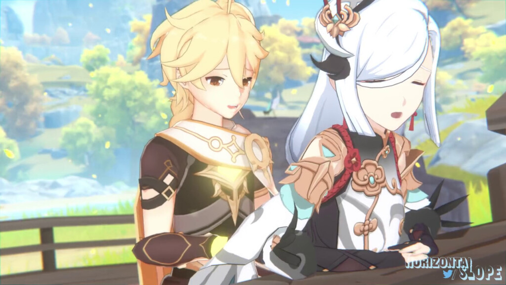 Aether fucking Shenhe on the bridge