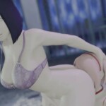 Hinata grinding her ass on Sakura