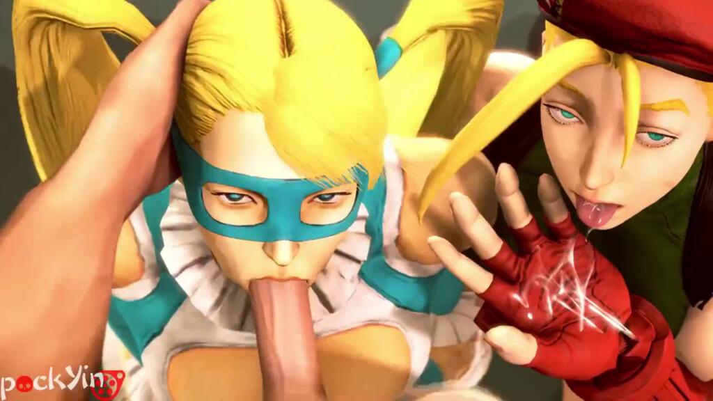 Rainbow Mika and Cammy Blowjob