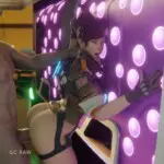 Tracer trying to get a drink
