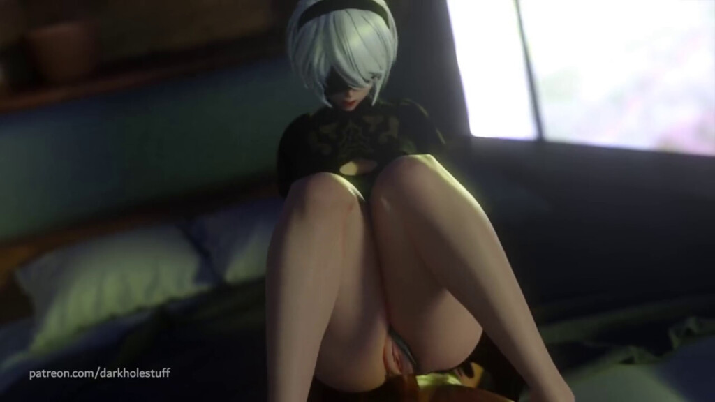 Yorha 2B Riding a cock
