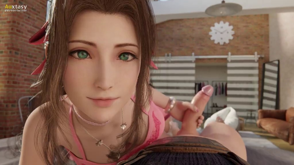 Aerith giving a handjob POV
