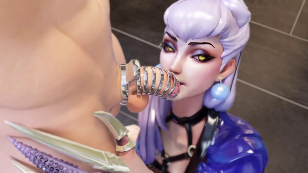 Evelynn having fun with chastity