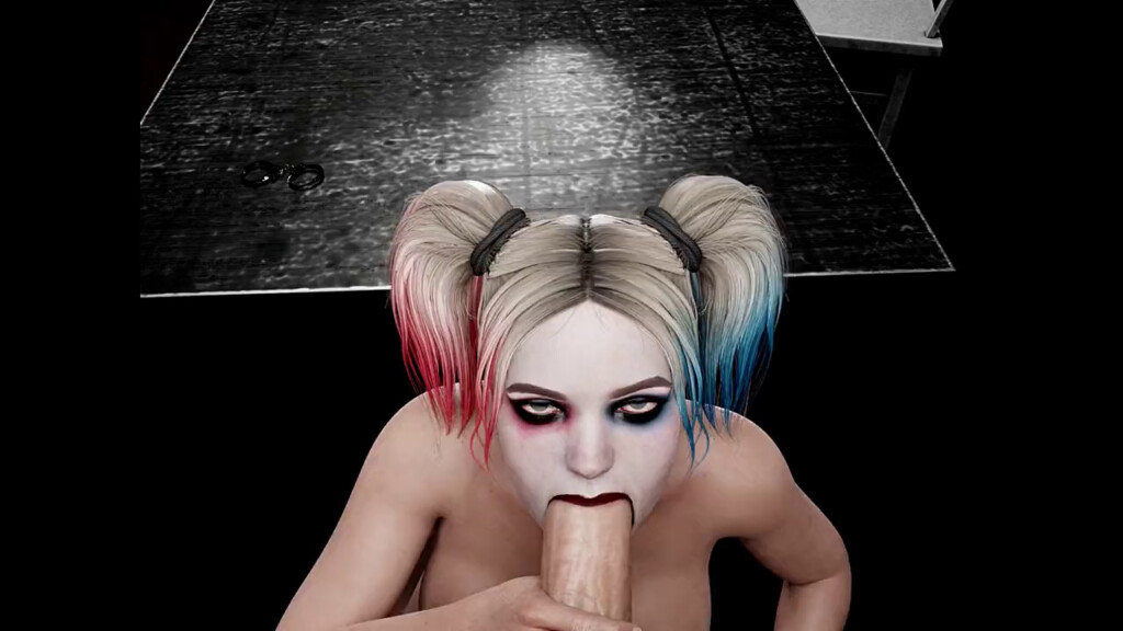 Harley Quinn giving a BJ POV