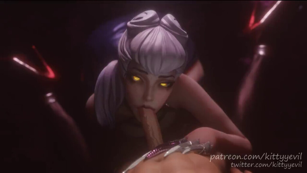 KDA Evelynn lewd blowjob