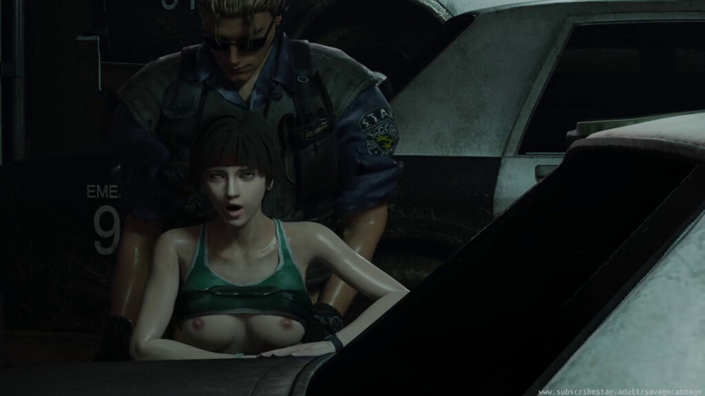 Rebecca Chambers fucked in parking lot
