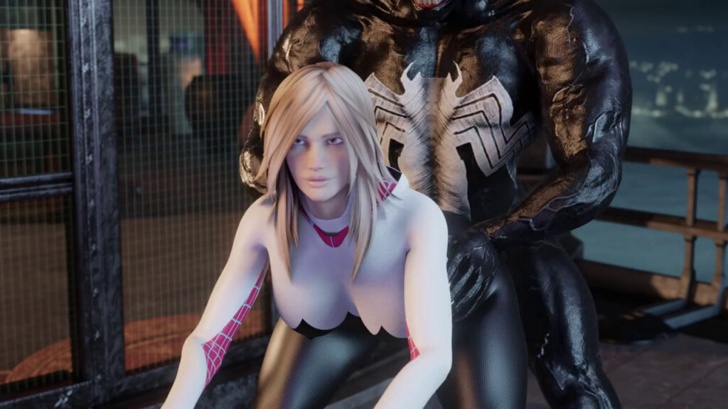 Spider-gwen fucked by Venom