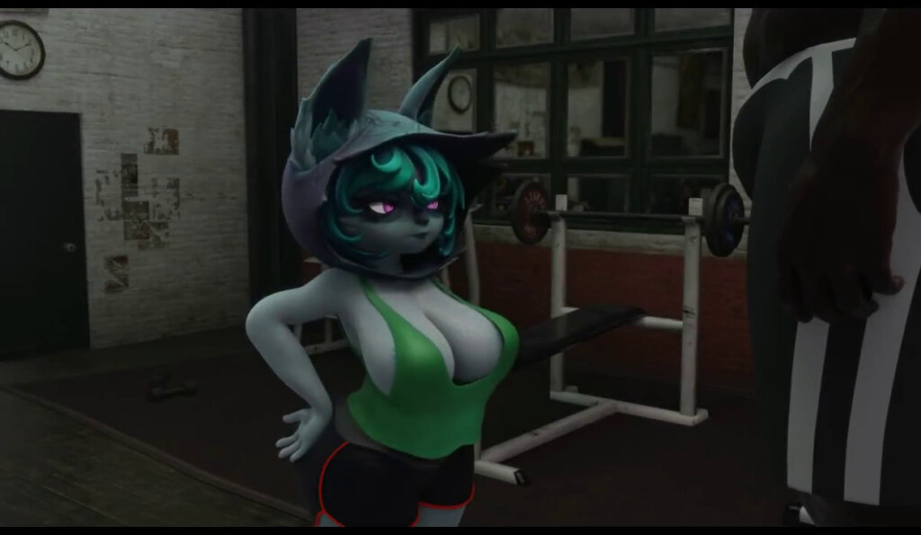 Vex gets fucked in the gym