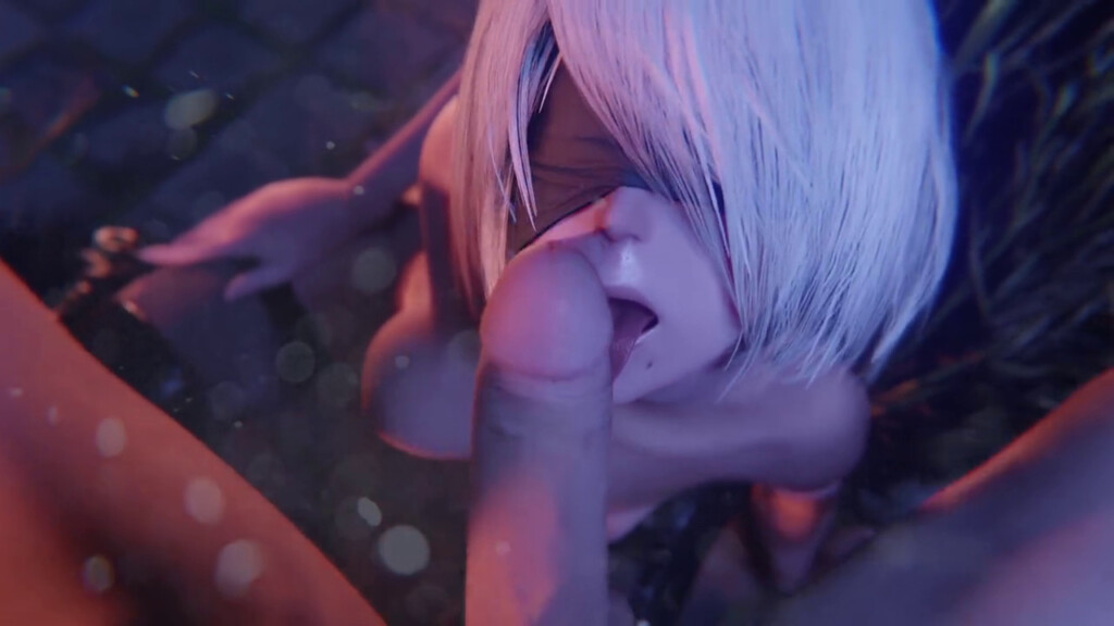 2B intimate handjob facial