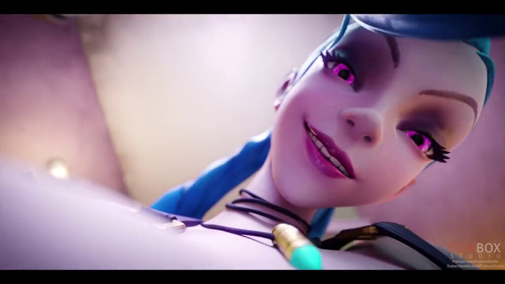Jinx gets creampied in public restroom