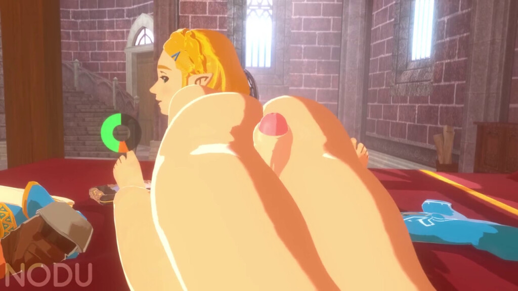 Princess Zelda Thighjob Cumshot