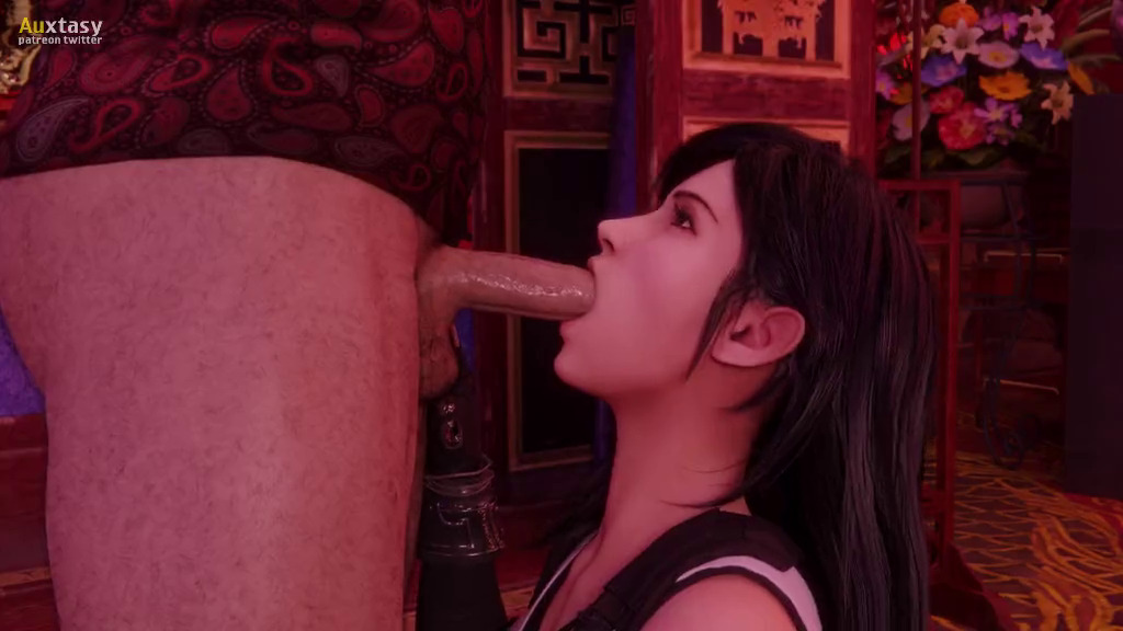 Tifa Lockhart giving a bj