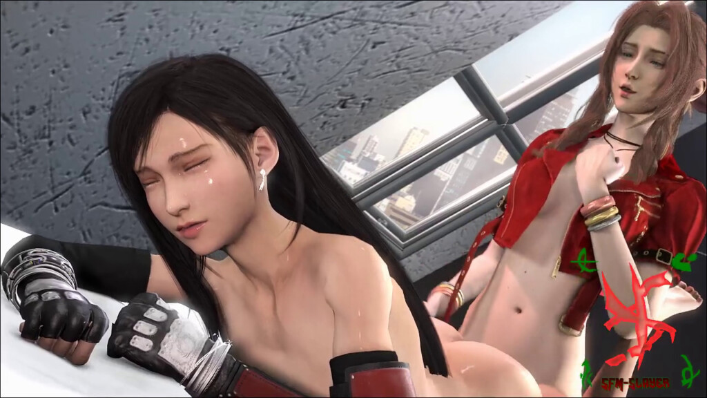 Tifa gets fucked by Futa Aerith