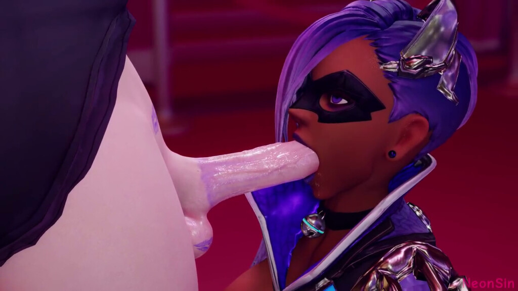Black Cat Sombra creampied by Futa D.va