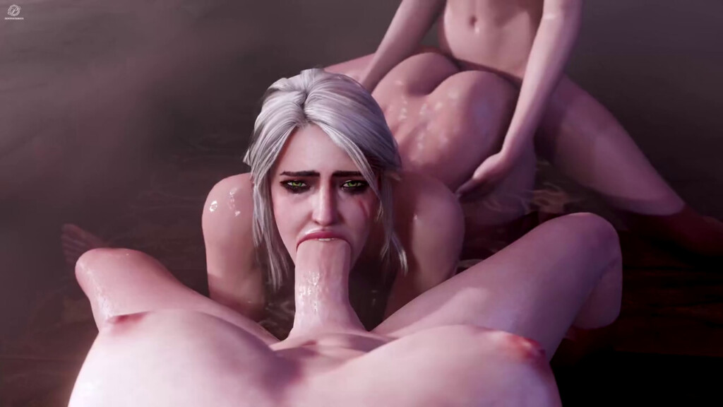 Ciri spit-roasted by futanaris
