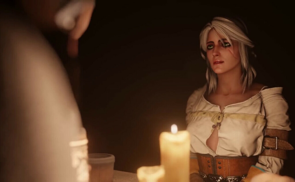 Ciri tied up and fucked by a monster