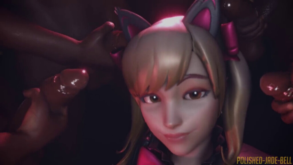 D.va Facial Bukkake (Blacked)