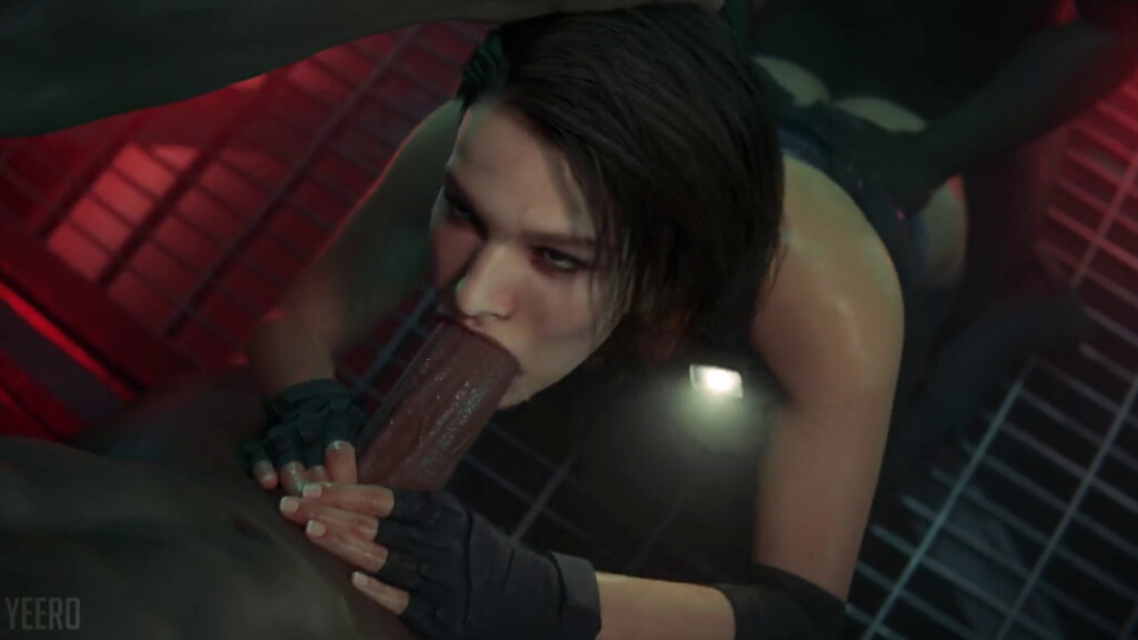 Jill Valentine's rough face fuck
