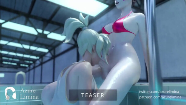 Mercy and Futa D.va at the pool - Teaser